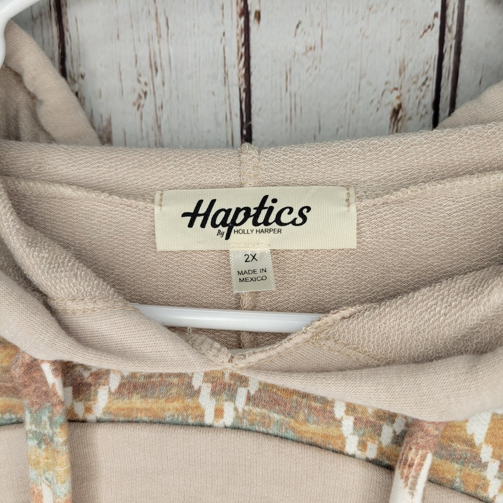 Haptics Hooded Pullover Aztec Pattern 2x - image 5